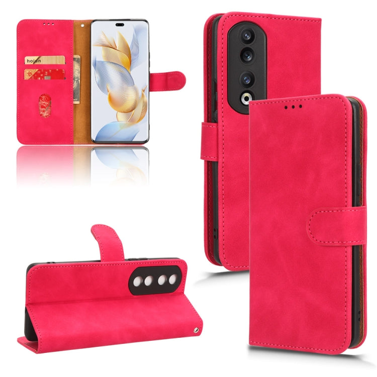 Skin Feel Magnetic Flip Leather Phone Case