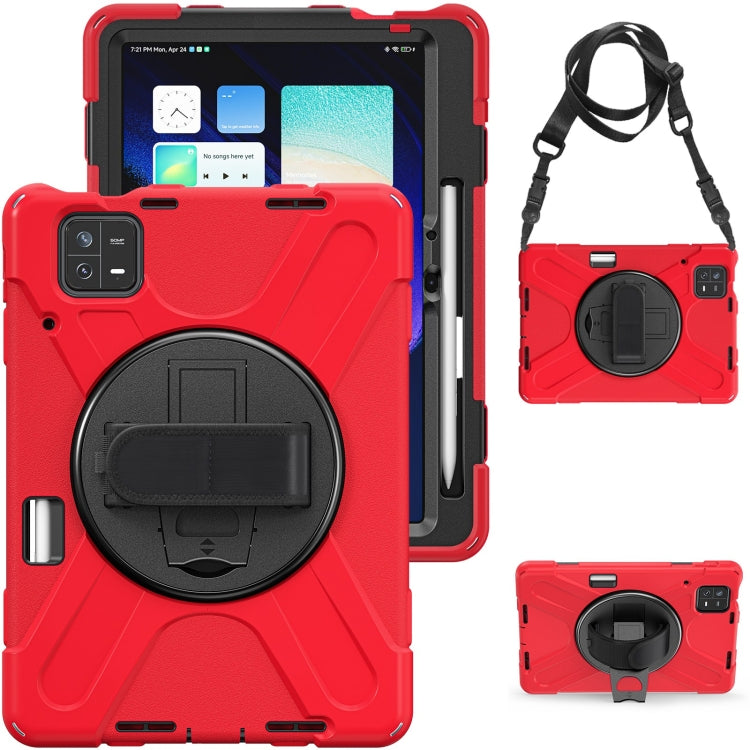 Silicone Hybrid PC Tablet Case with Grip & Shoulder Strap