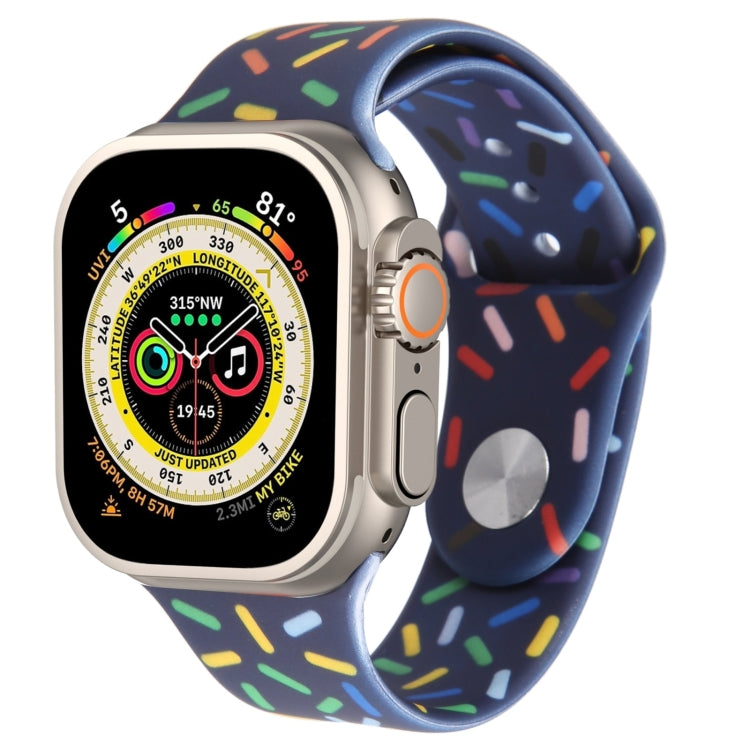 Rainbow Raindrops Silicone Watch Band