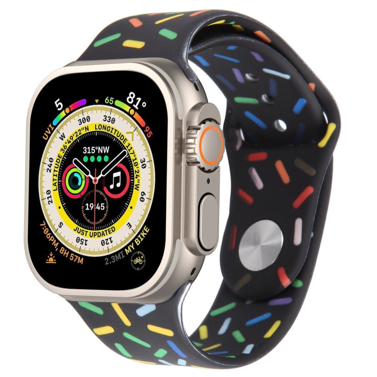 Rainbow Raindrops Silicone Watch Band