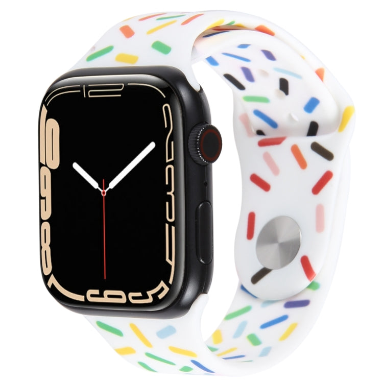 Rainbow Raindrops Silicone Watch Band