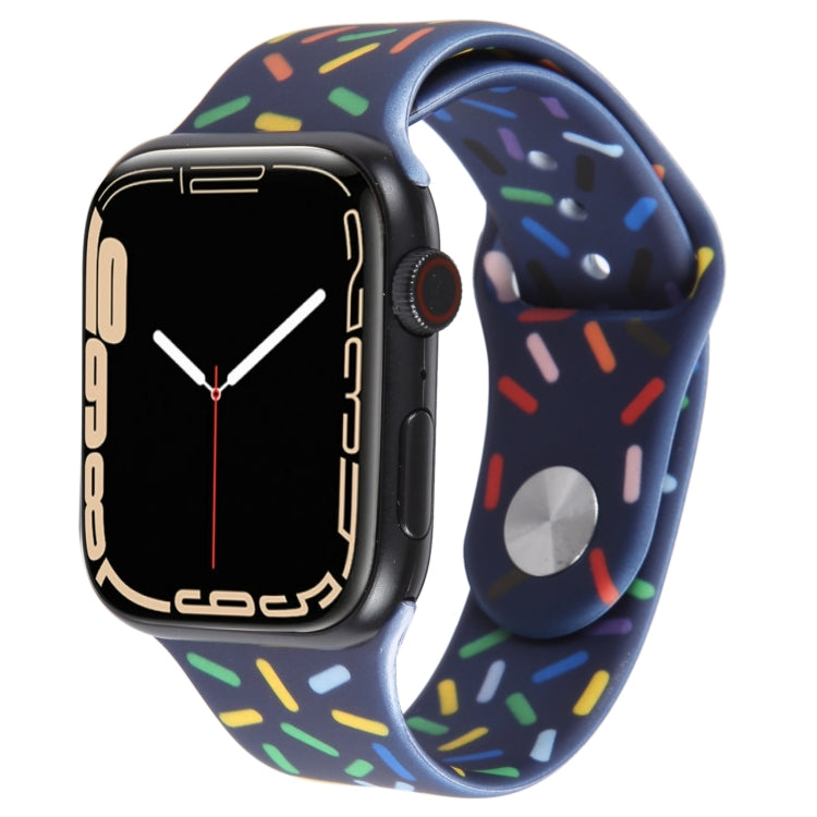 Rainbow Raindrops Silicone Watch Band