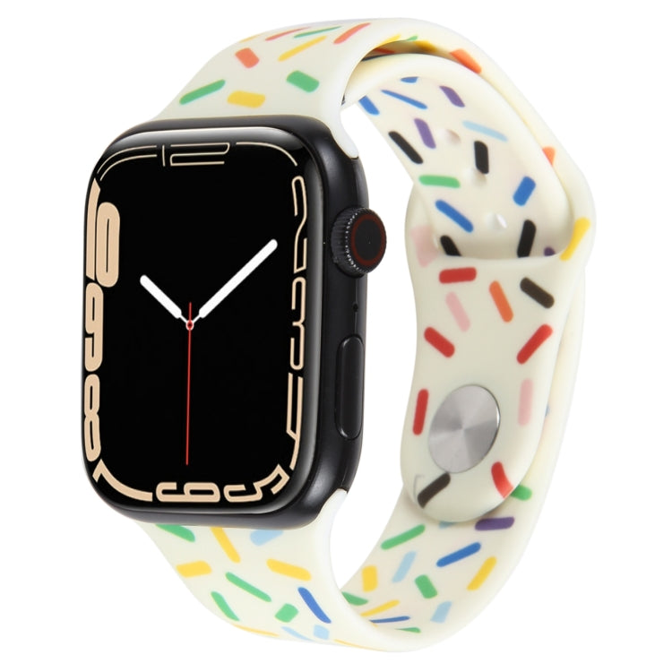 Rainbow Raindrops Silicone Watch Band