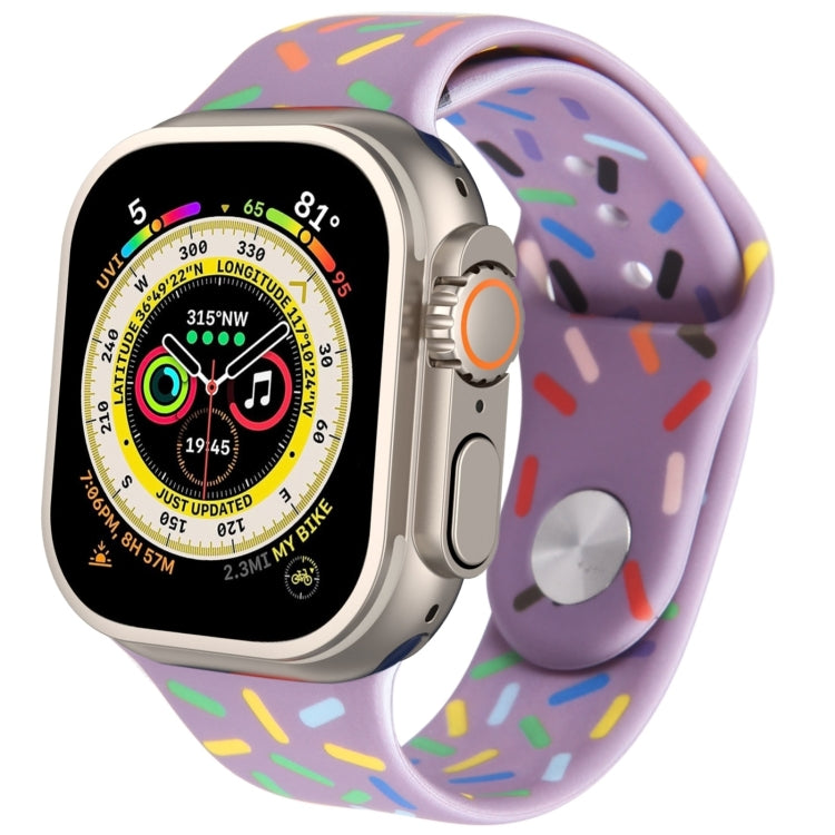 Rainbow Raindrops Silicone Watch Band