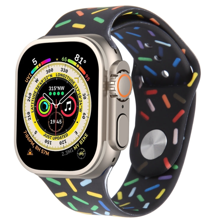 Rainbow Raindrops Silicone Watch Band