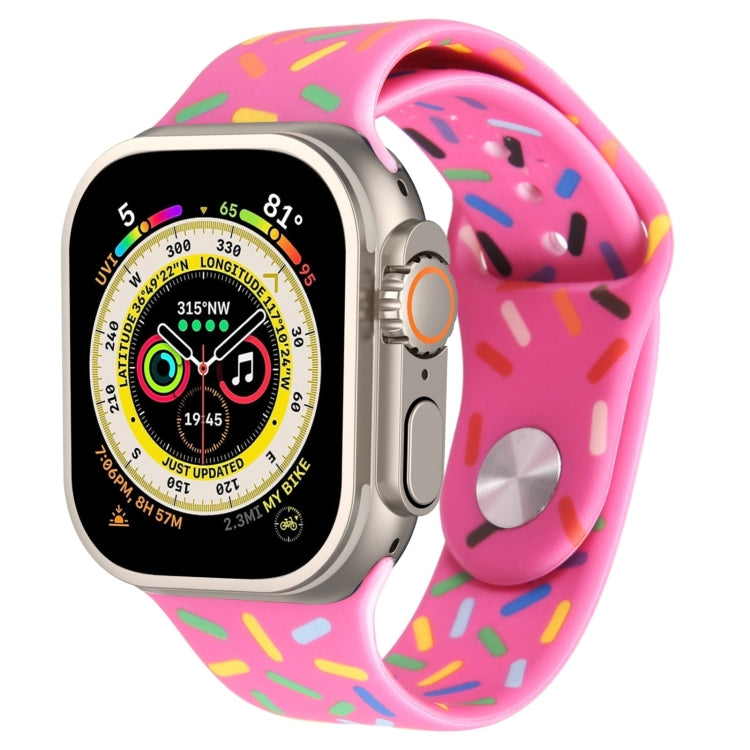Rainbow Raindrops Silicone Watch Band