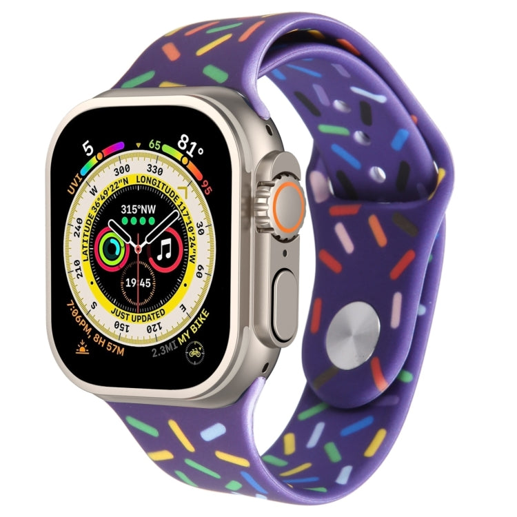 Rainbow Raindrops Silicone Watch Band