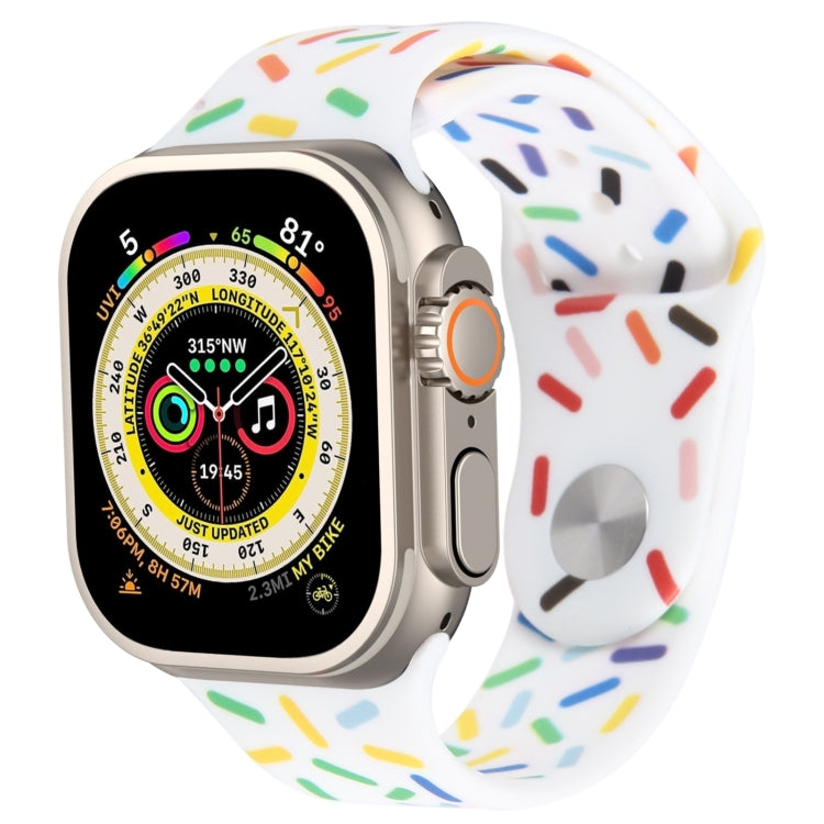 Rainbow Raindrops Silicone Watch Band