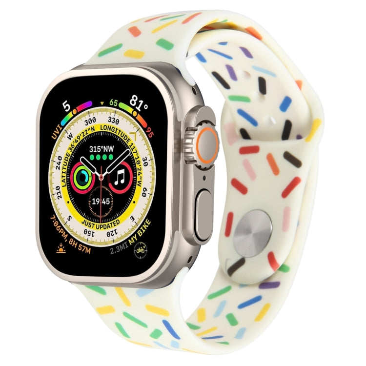 Rainbow Raindrops Silicone Watch Band