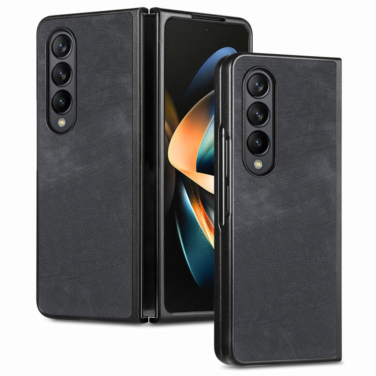 Skin-feel Solid Color PU Back Cover Phone Case