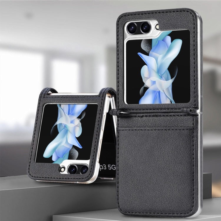 Litchi Texture PU Card Fold Back Phone Case