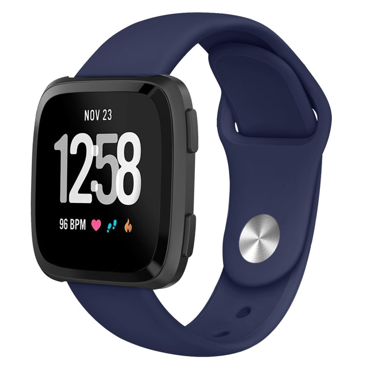 For Fitbit Versa 2 / Fitbit Versa / Fitbit Versa Lite Solid Color Silicone Replacement Strap Watchband