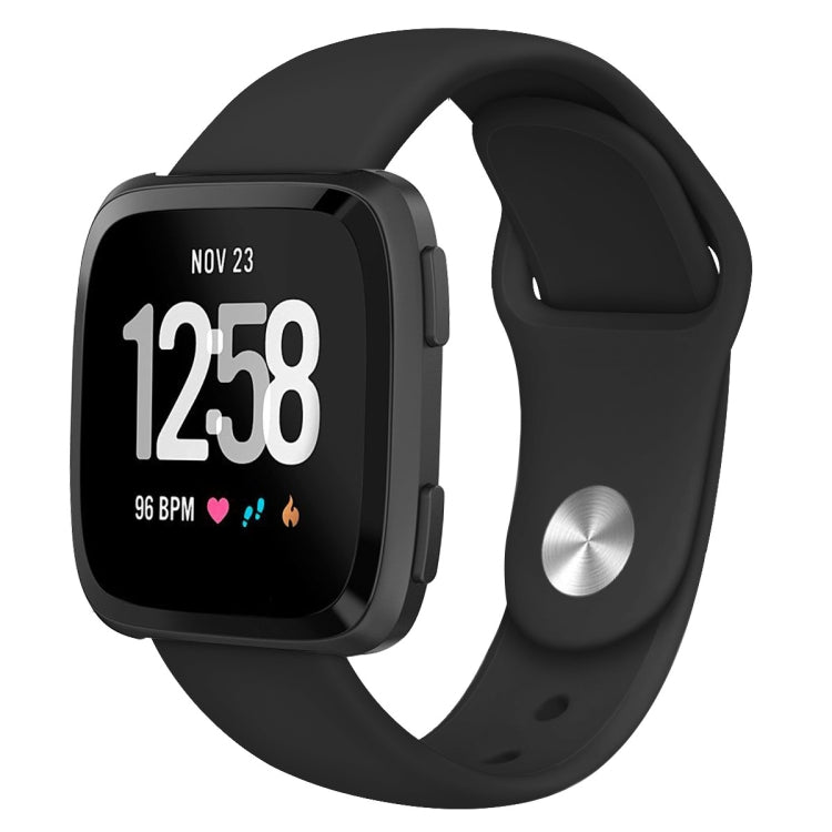 For Fitbit Versa 2 / Fitbit Versa / Fitbit Versa Lite Solid Color Silicone Replacement Strap Watchband