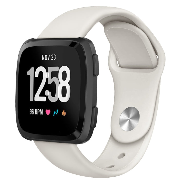 For Fitbit Versa 2 / Fitbit Versa / Fitbit Versa Lite Solid Color Silicone Replacement Strap Watchband