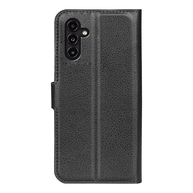 Litchi Texture Horizontal Flip Phone Case with Holder