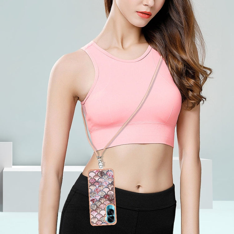 Electroplating IMD TPU Phone Case with Lanyard