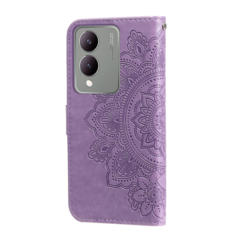 Seven-petal Flowers Embossing Leather Phone Case