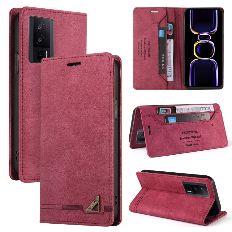 Skin Feel Anti-theft Brush Horizontal Flip Leather Case with Holder