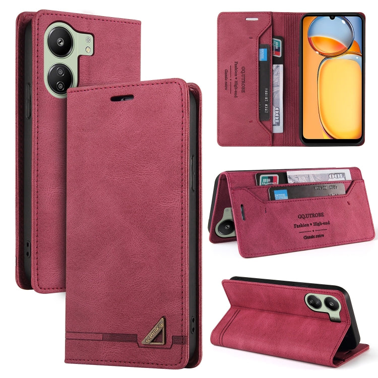 Skin Feel Anti-theft Brush Horizontal Flip Leather Case with Holder