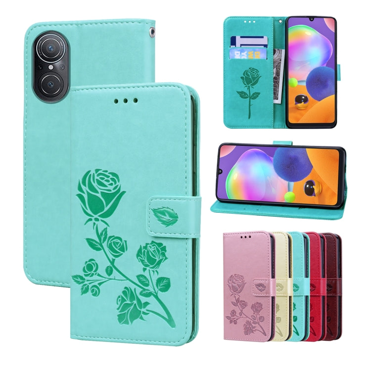 Rose Embossed Flip PU Leather Phone Case