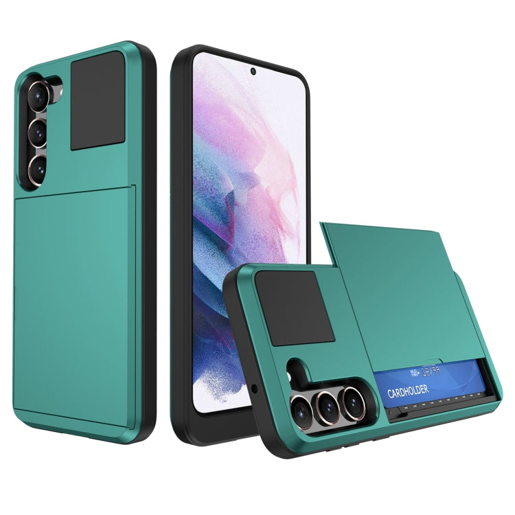 Multifunction Armor Slide Card Slot Phone Case