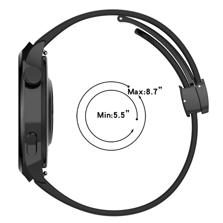 Folding Buckle Silicone Watch Band