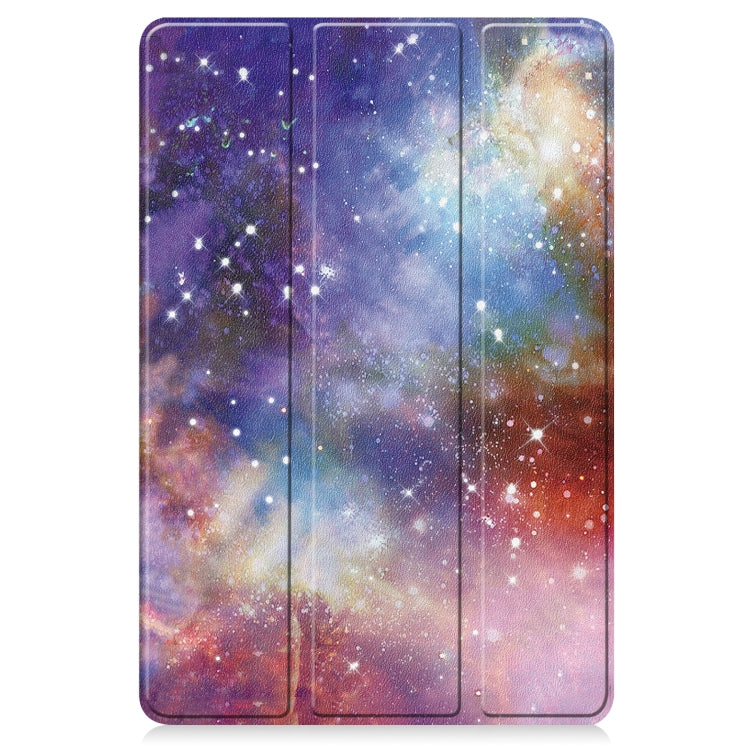 Custer Painted 3-Fold Holder Smart Leather Tablet Case