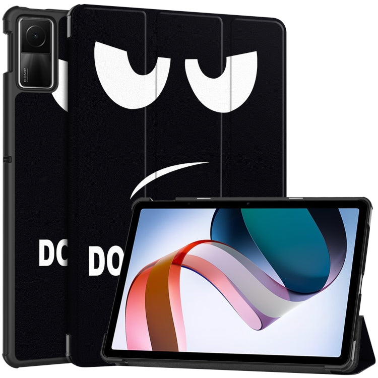 Custer Painted 3-Fold Holder Smart Leather Tablet Case