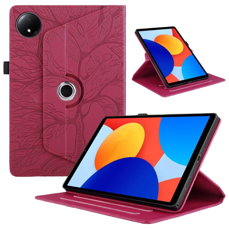 Tree Life Embossed Rotation Leather Tablet Case