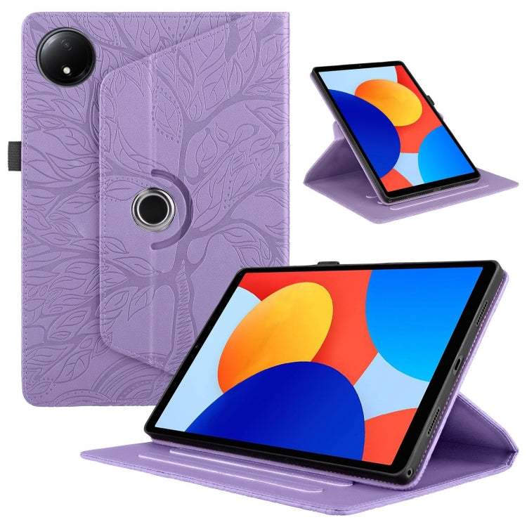 Tree Life Embossed Rotation Leather Tablet Case