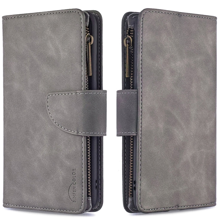 Skin Feel Detachable Magnetic Zipper Horizontal Flip PU Leather Case with Holder & Card Slots & Wallet & Photo Frame & Lanyard