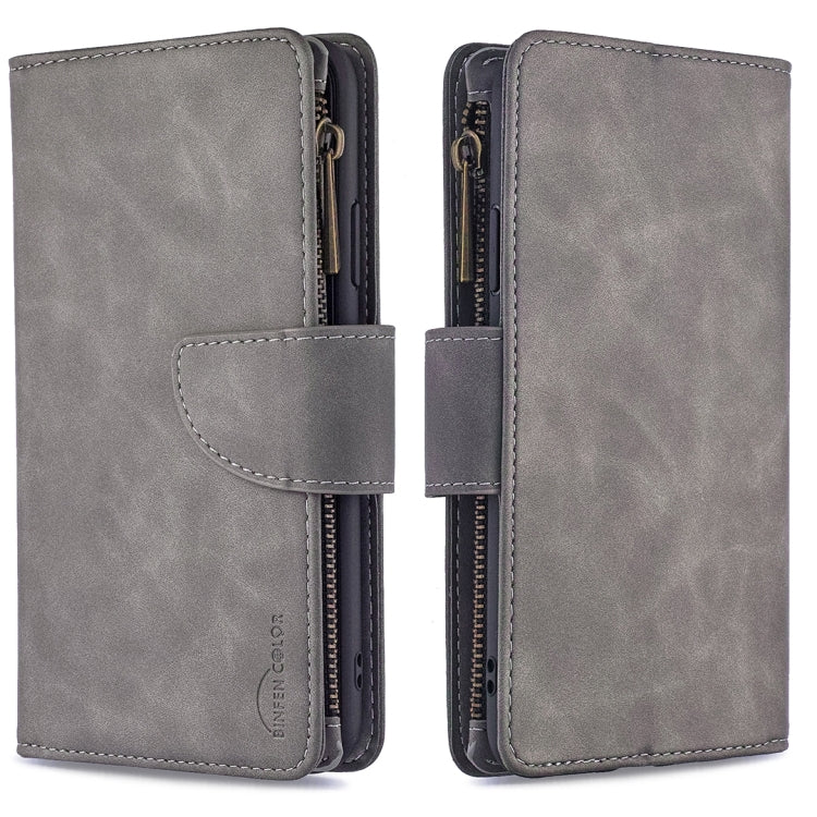 Skin Feel Detachable Magnetic Zipper Horizontal Flip PU Leather Case with Holder & Card Slots & Wallet & Photo Frame & Lanyard