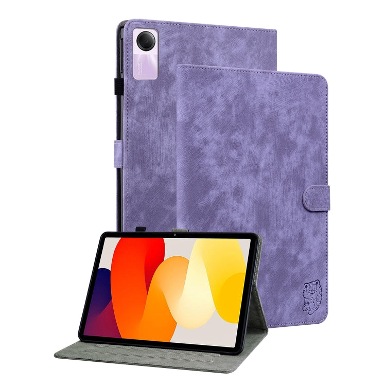 Tiger Pattern Flip Leather Tablet Case