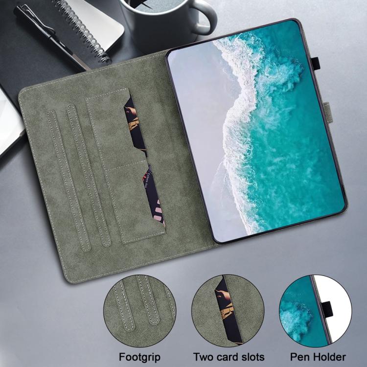 Tiger Pattern Flip Leather Tablet Case