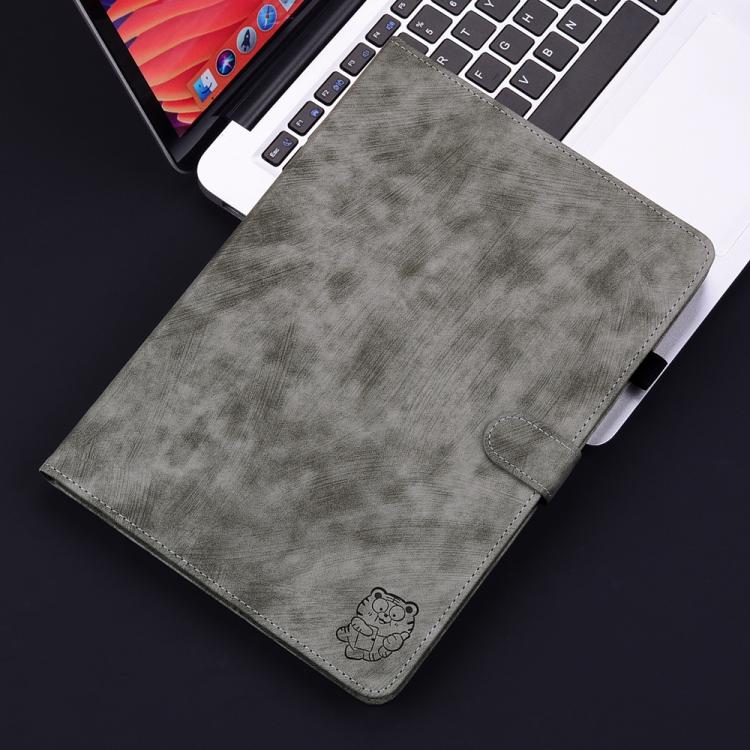 Tiger Pattern Flip Leather Tablet Case