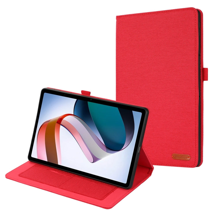 Fabric Texture Horizontal Flip Leather Tablet Case