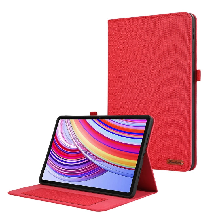 Fabric Texture Horizontal Flip Leather Tablet Case