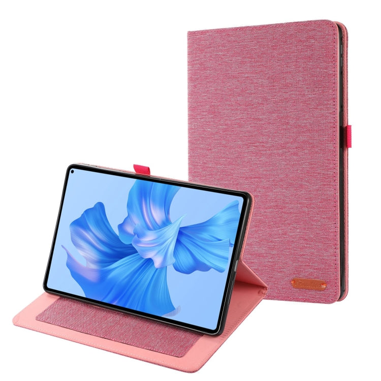 Fabric Texture Horizontal Flip Leather Tablet Case