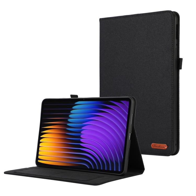Fabric Texture Horizontal Flip Leather Tablet Case