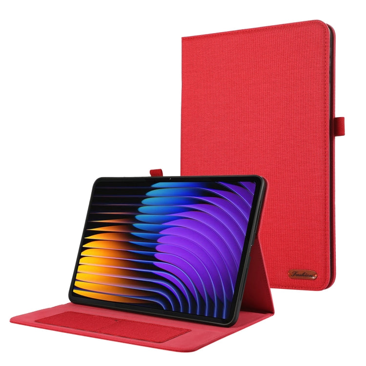 Fabric Texture Horizontal Flip Leather Tablet Case