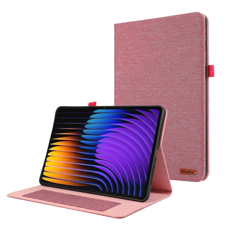 Fabric Texture Horizontal Flip Leather Tablet Case