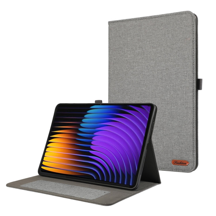 Fabric Texture Horizontal Flip Leather Tablet Case