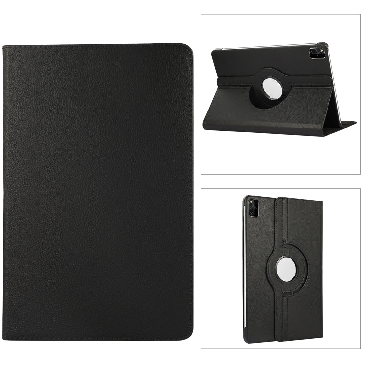 360 Degree Rotation Litchi Texture Leather Tablet Case