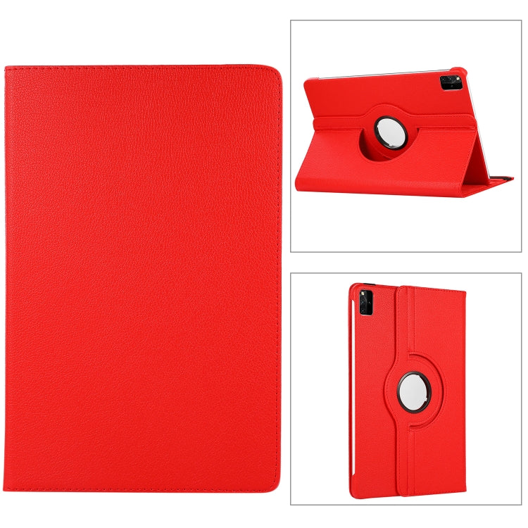 360 Degree Rotation Litchi Texture Leather Tablet Case