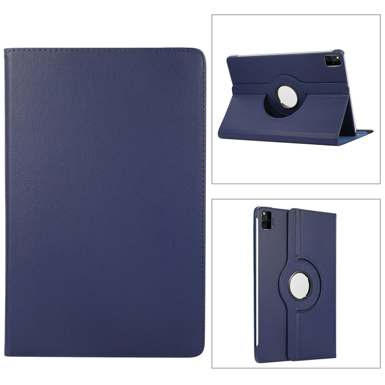 360 Degree Rotation Litchi Texture Leather Tablet Case