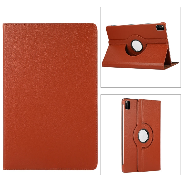 360 Degree Rotation Litchi Texture Leather Tablet Case
