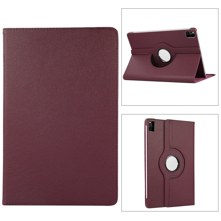 360 Degree Rotation Litchi Texture Leather Tablet Case