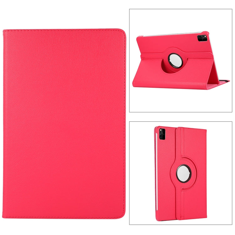 360 Degree Rotation Litchi Texture Leather Tablet Case