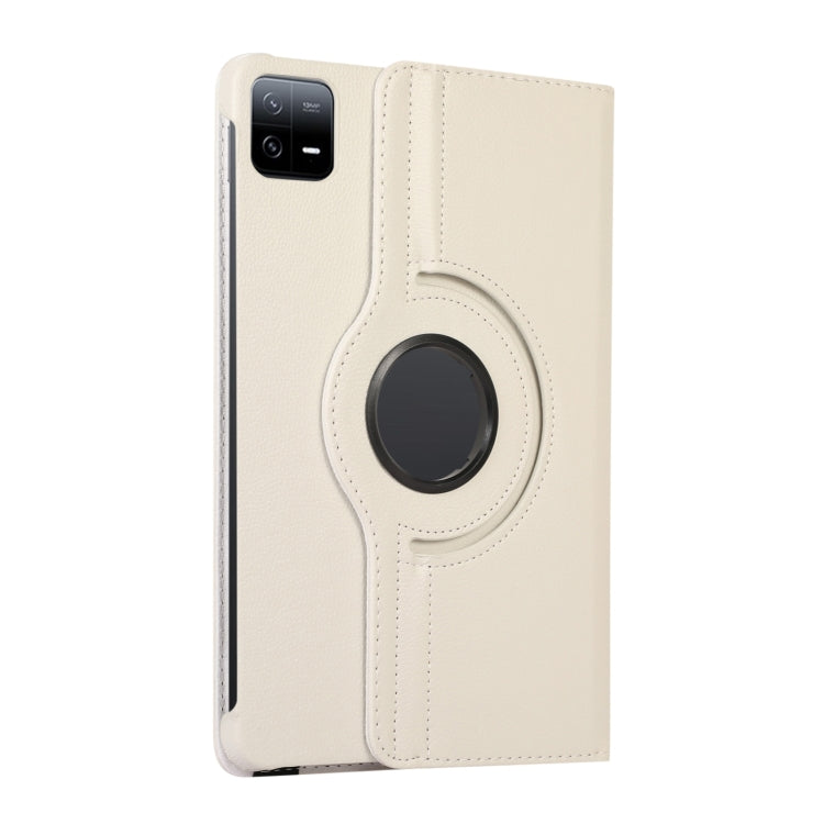 360 Degree Rotation Litchi Texture Leather Tablet Case