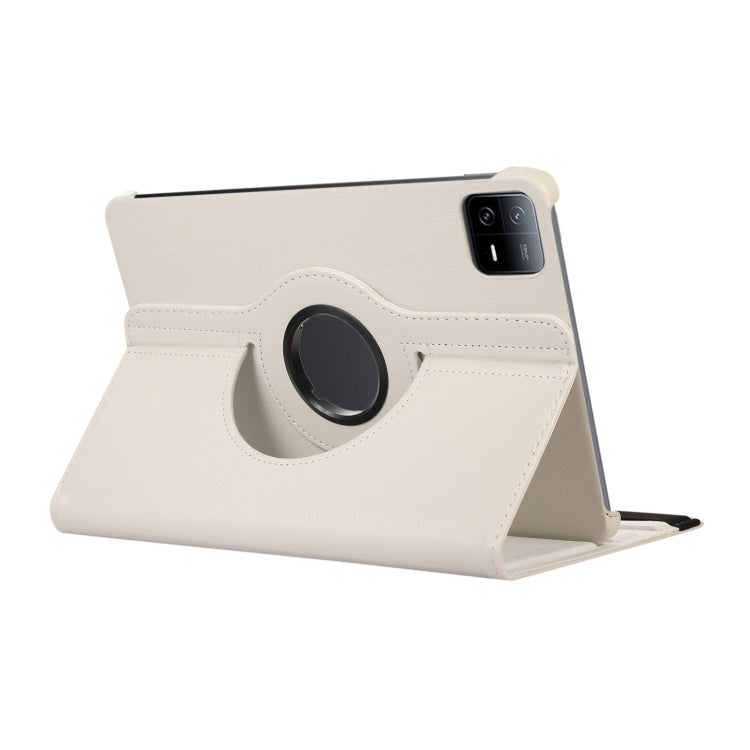 360 Degree Rotation Litchi Texture Leather Tablet Case